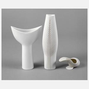 Rosenthal drei Vasen
