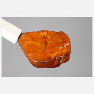 Brieföffner mit Bernsteinknauf