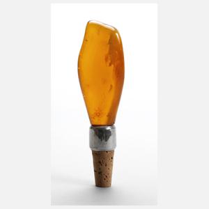 Flaschenstopfen mit Bernstein