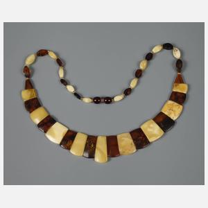 Bernsteincollier Art déco