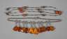 Zwei Ketten mit Bernsteinen