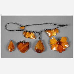 Konvolut Bernsteinschmuck