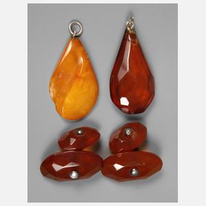 Konvolut Bernsteinschmuck