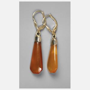 Paar Ohrhänger Bernstein