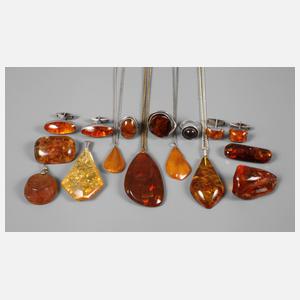 Konvolut Bernsteinschmuck