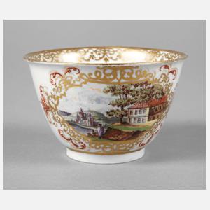 Meissen Koppchen mit Landschaftsdekor
