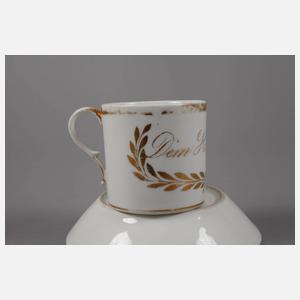 Meissen Zylindertasse ”Dem Hausherrn”