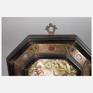 Capodimonte Bildplatte Adam und Eva im Paradies