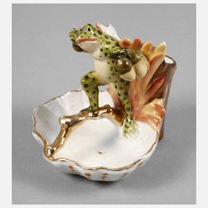 Elbogen Streichholzhalter mit Frosch