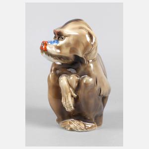 Hutschenreuther Affenplastik Mandrill