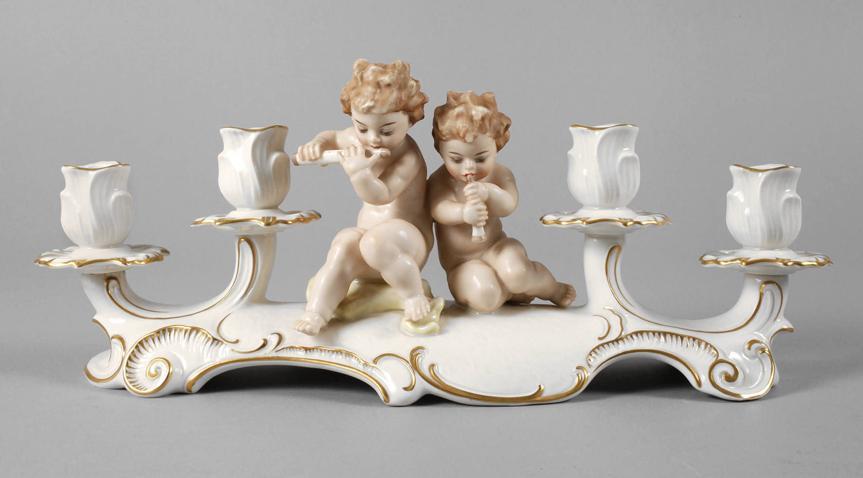 Hutschenreuther Kerzenleuchter mit Putten