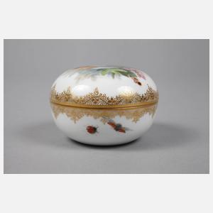 Meissen Deckeldose Rotkehlchen