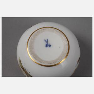 Meissen Deckeldose Rotkehlchen