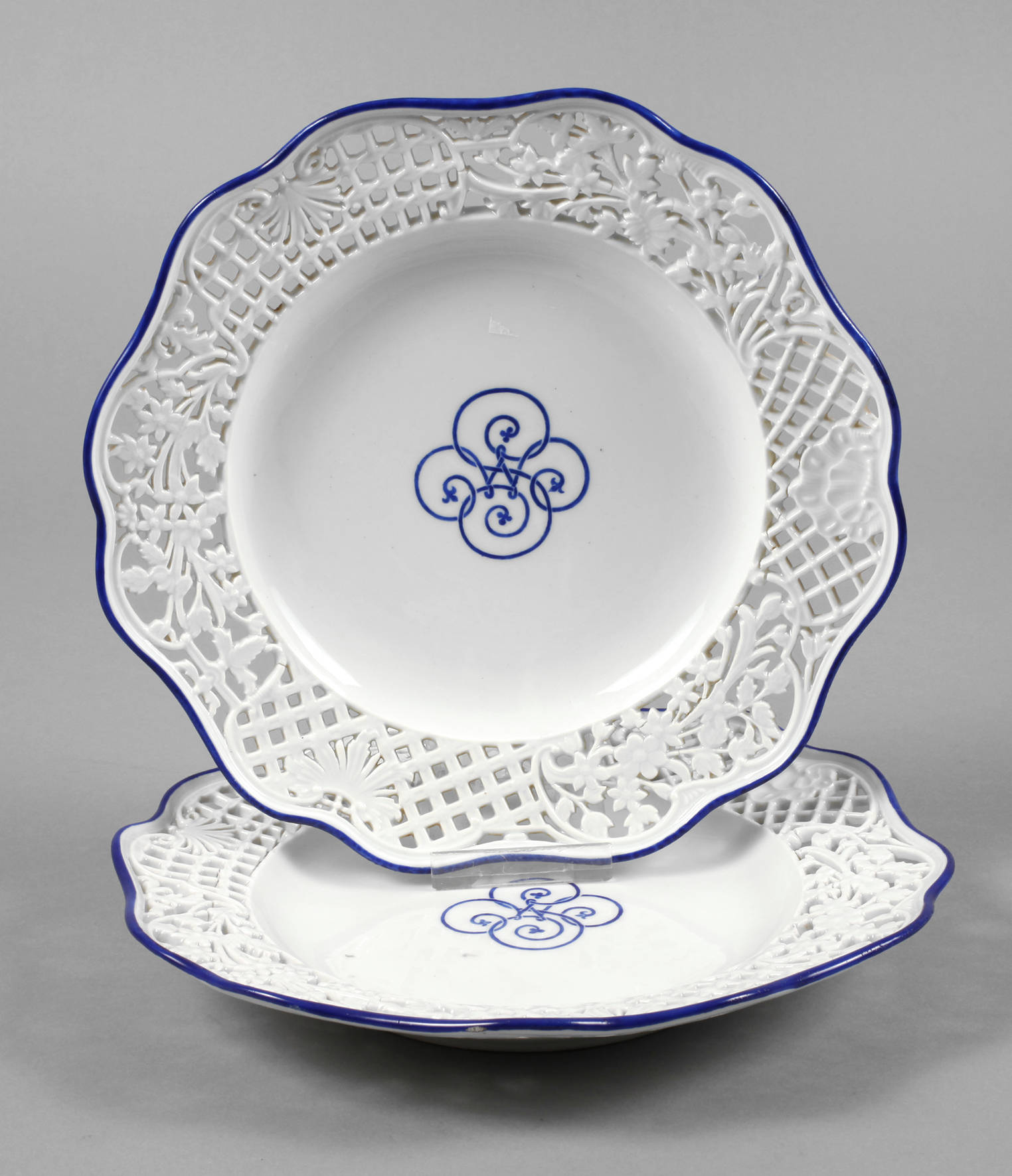 Meissen Paar Historismusteller