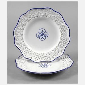 Meissen Paar Historismusteller