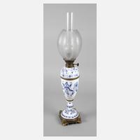 Meissen Petroleumlampe Zwiebelmuster111