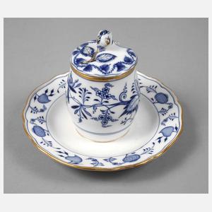Meissen Senfnapf Zwiebelmuster