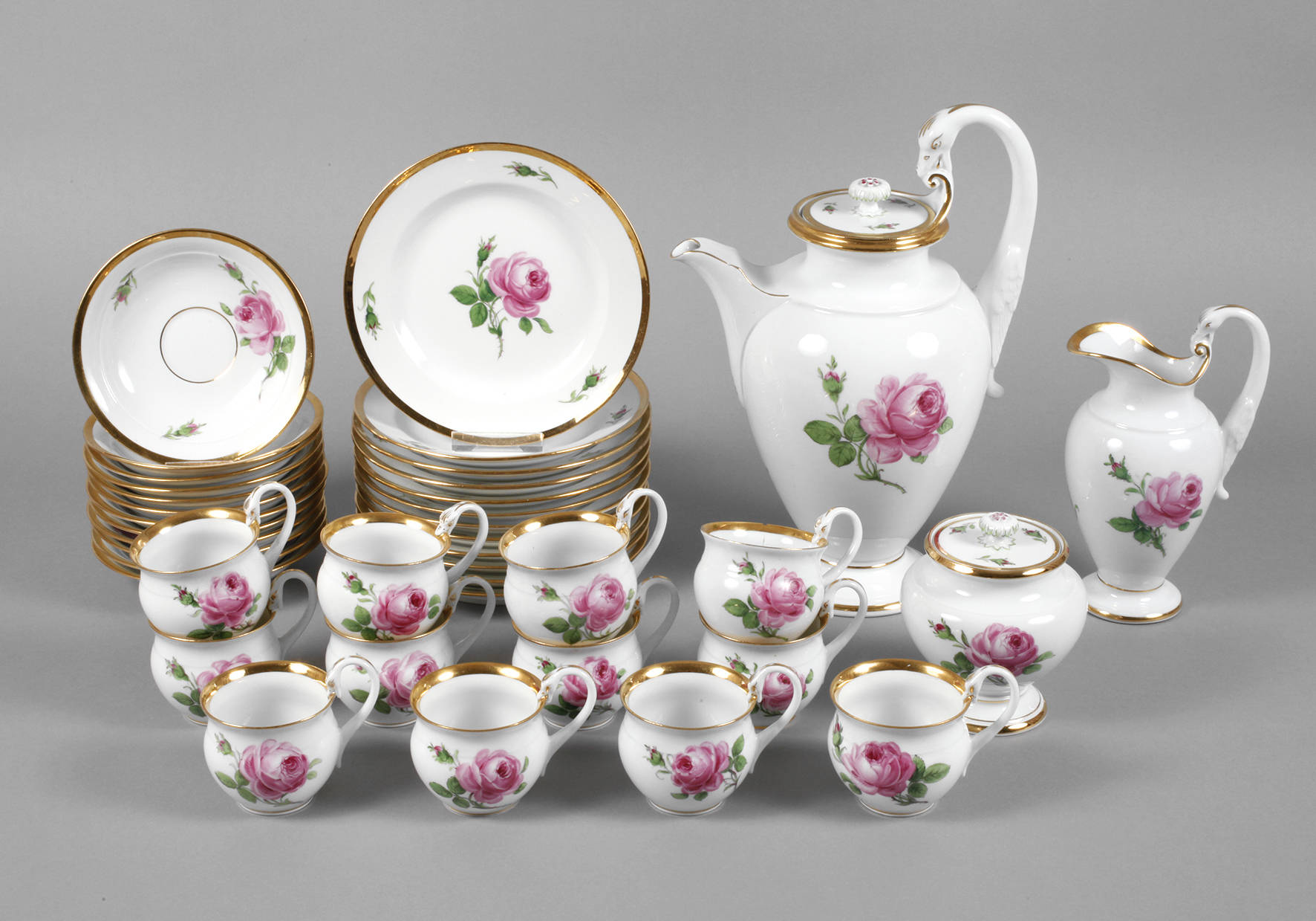 Meissen Kaffeeservice ”Rote Rose”