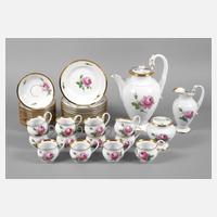 Meissen Kaffeeservice ”Rote Rose”111