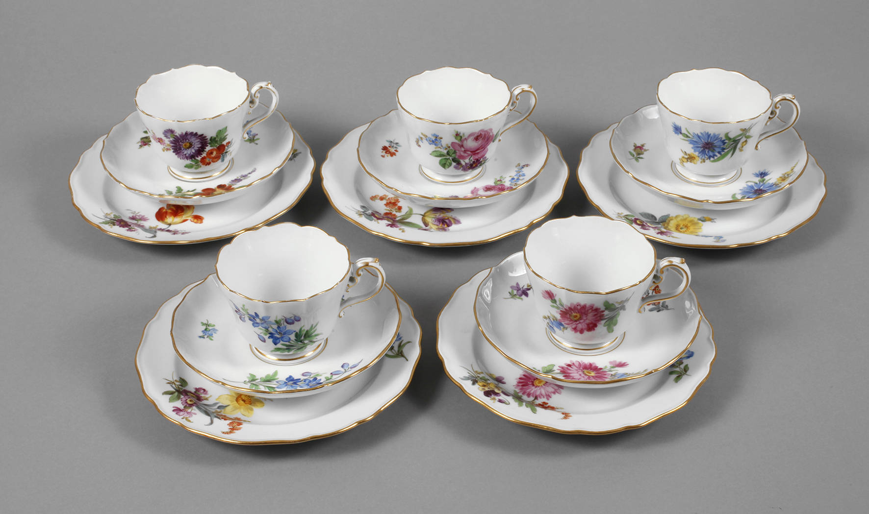 Meissen fünf Gedecke