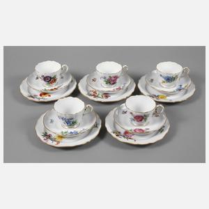 Meissen fünf Gedecke