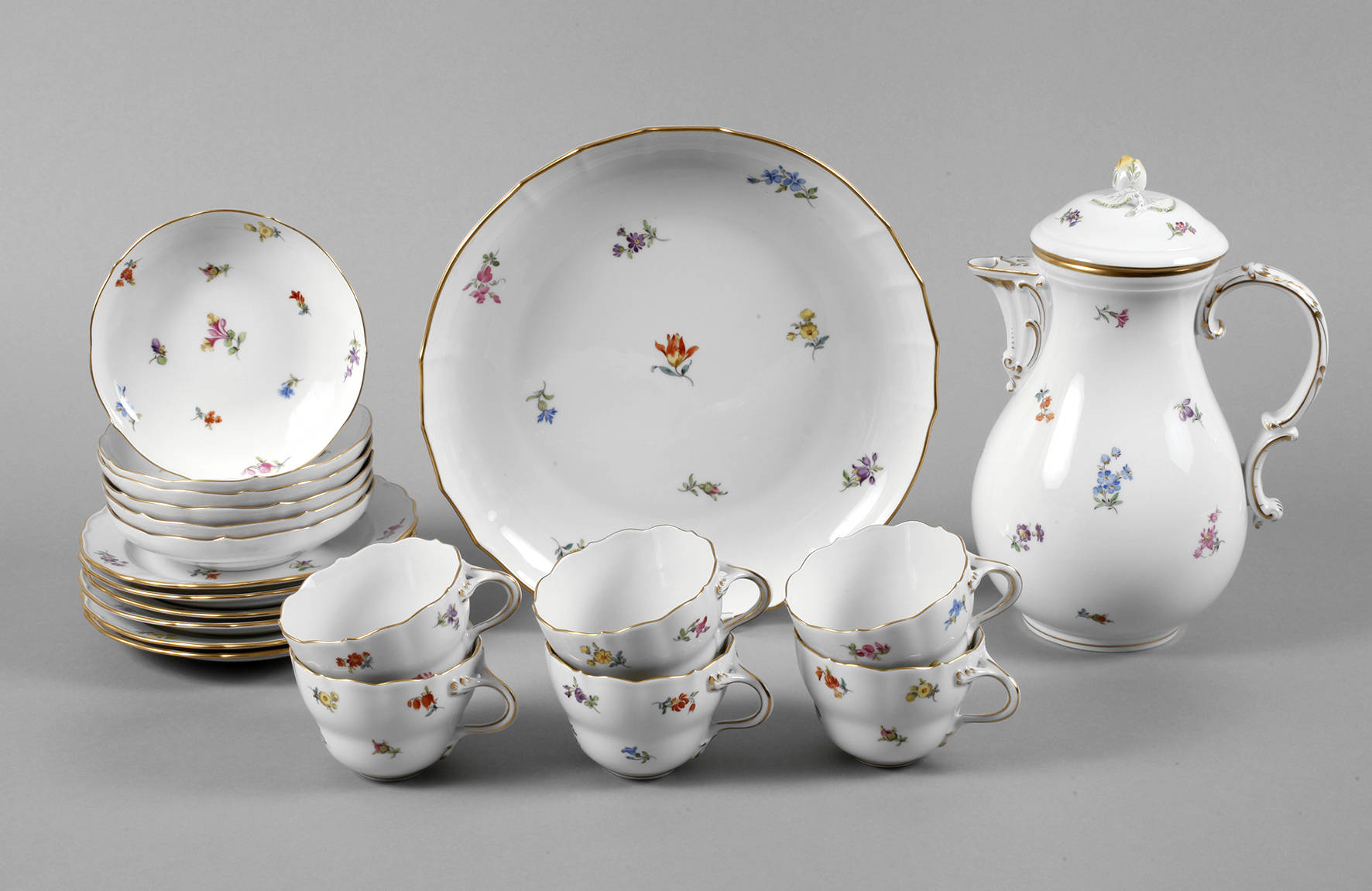 Meissen Service Streublümchendekor