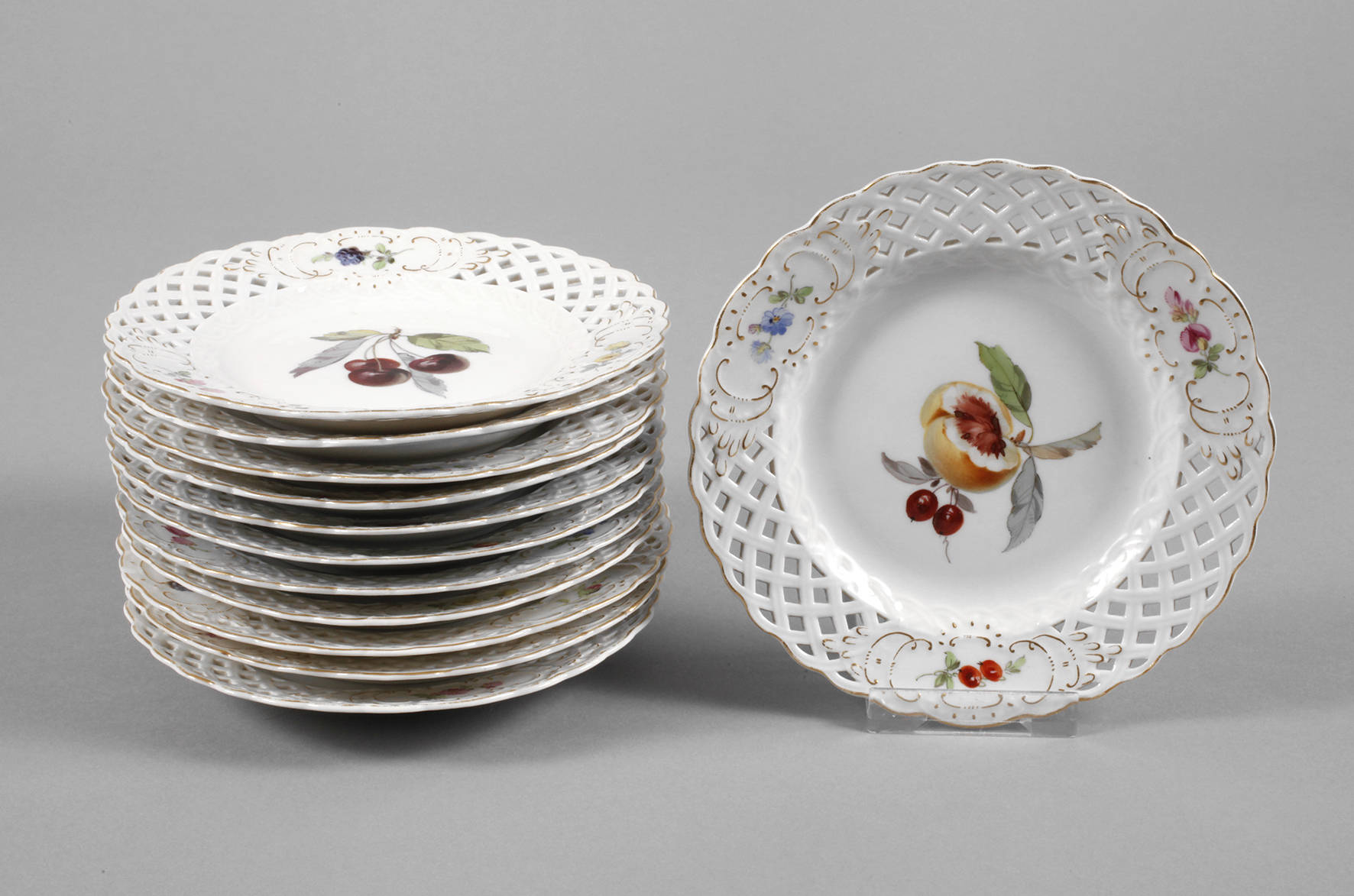 Meissen zwölf Dessertteller