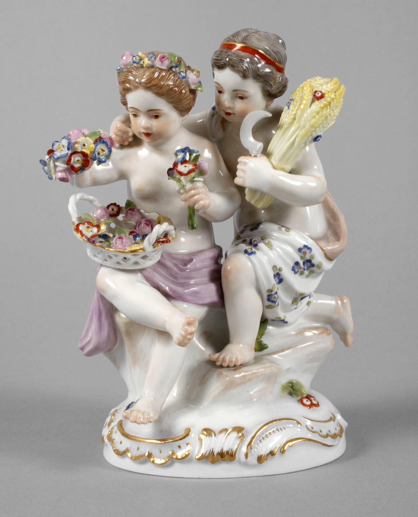 Meissen Figurengruppe Jahreszeiten-Allegorie