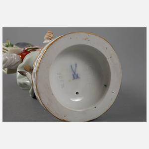 Meissen Schäferin mit Vogelkäfig