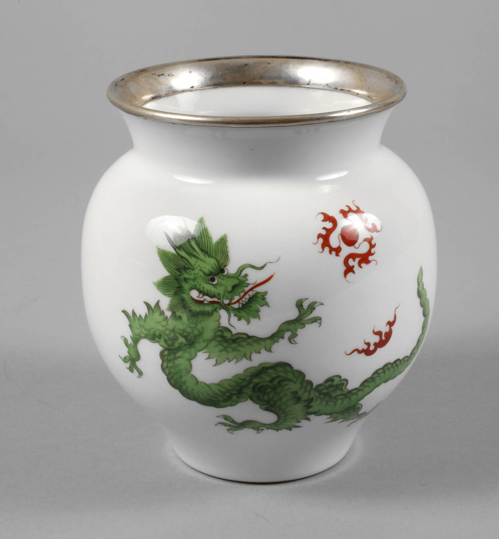 Meissen Vase ”Grüner Drache”