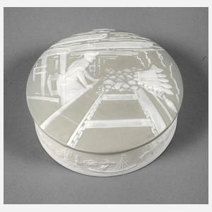 Nymphenburg Deckeldose Bergbau