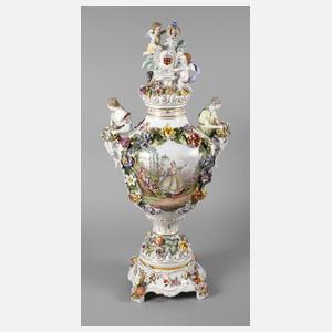 Potschappel Dresden übergroße Prunkvase