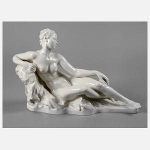 Rosenthal liegender weiblicher Akt