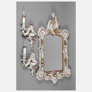 Rudolstadt Spiegel mit zwei Wandleuchten