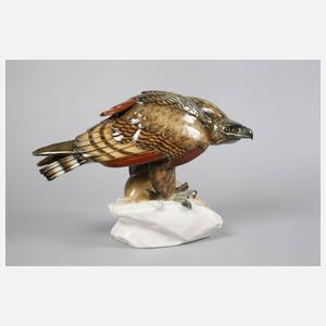 Schwarzburger Werkstätten Adler mit erlegtem Hase