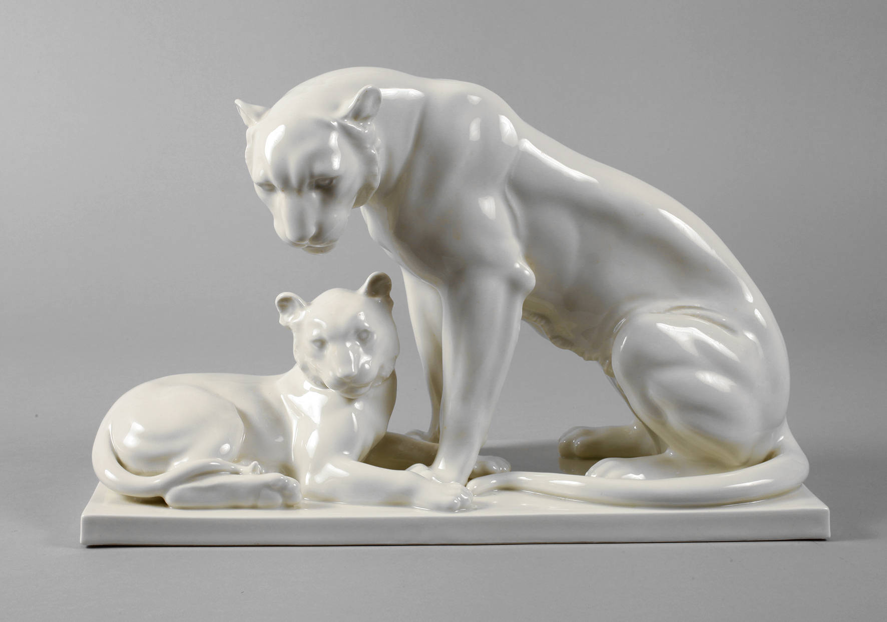 Volkstedt Kunst Löwengruppe