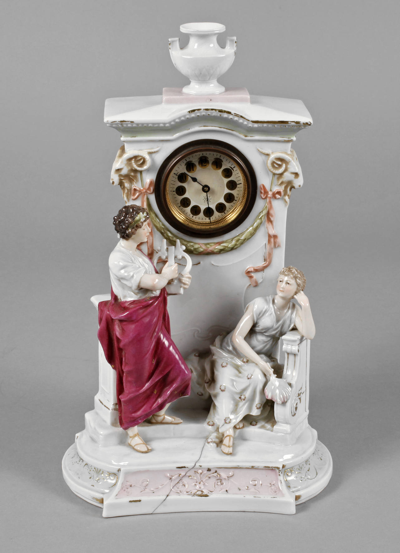 Volkstedt Tischuhr Jugendstil