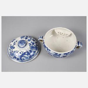 Fayence-Deckelterrine Italien