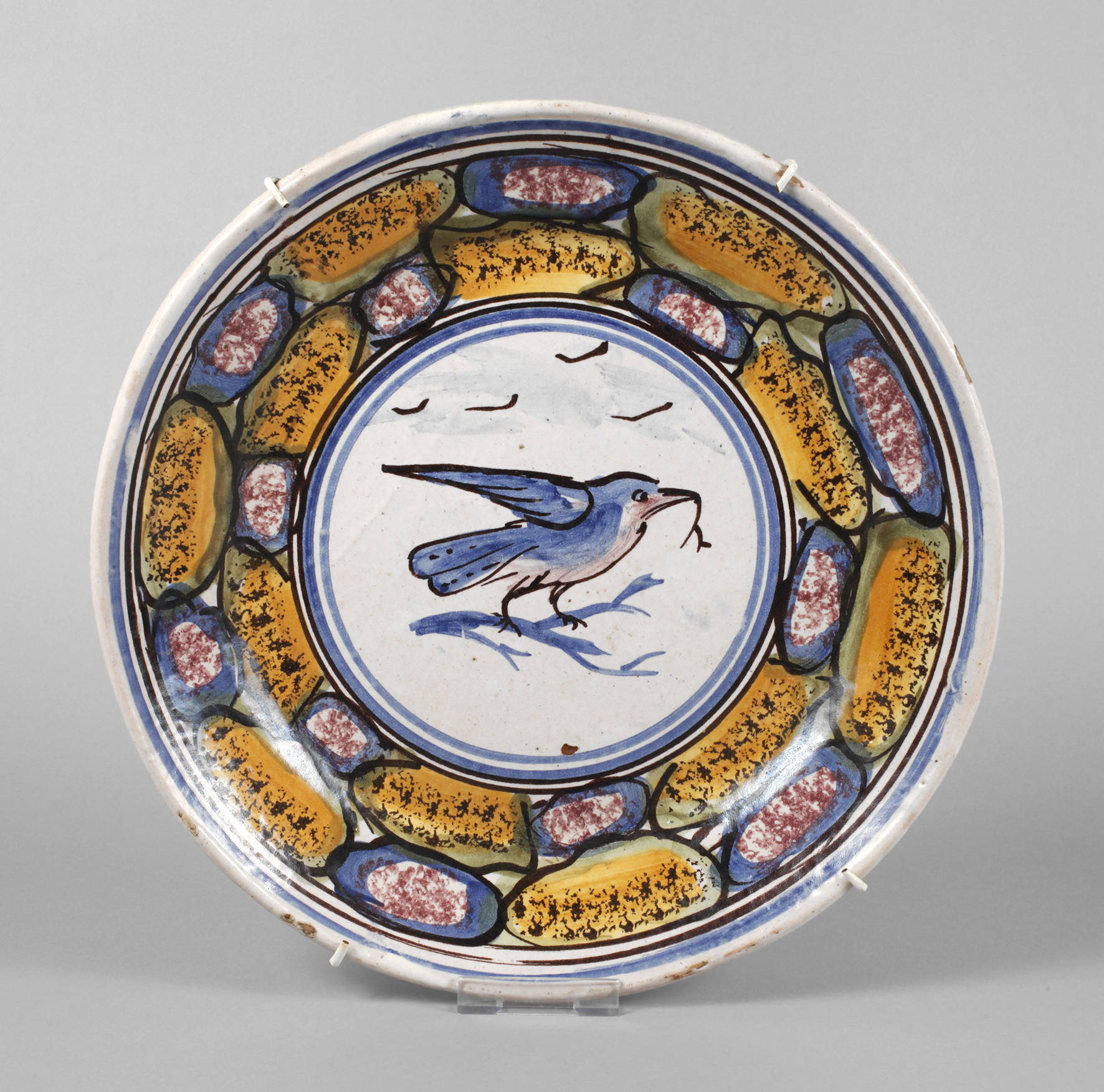 Große Fayencewandplatte