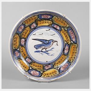 Große Fayencewandplatte