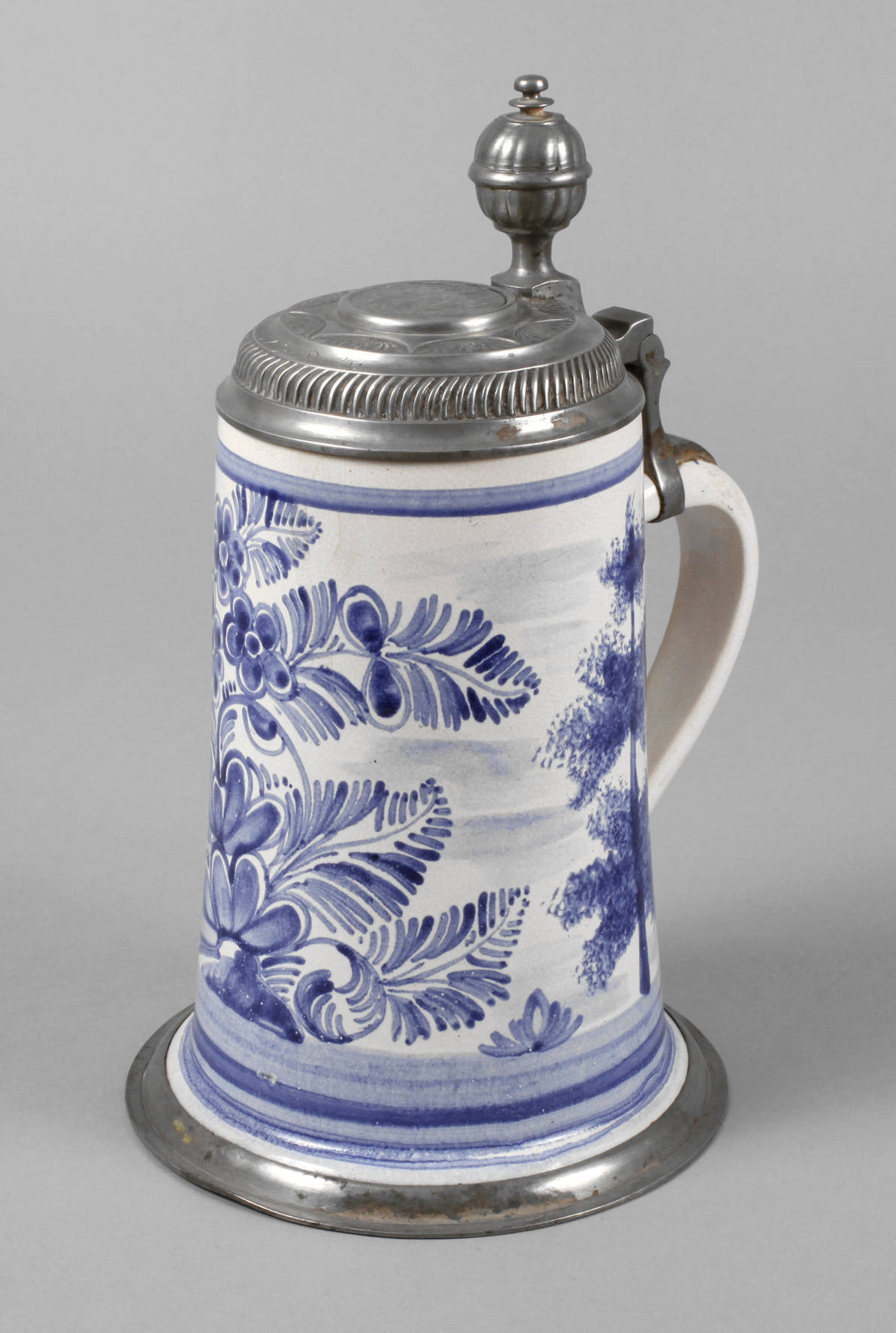 Großer Bayreuther Fayencewalzenkrug