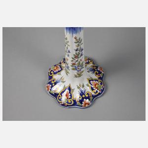 Paar Leuchter Fayence