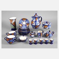 Kaffeeservice mit Vase und Aschenbecher111