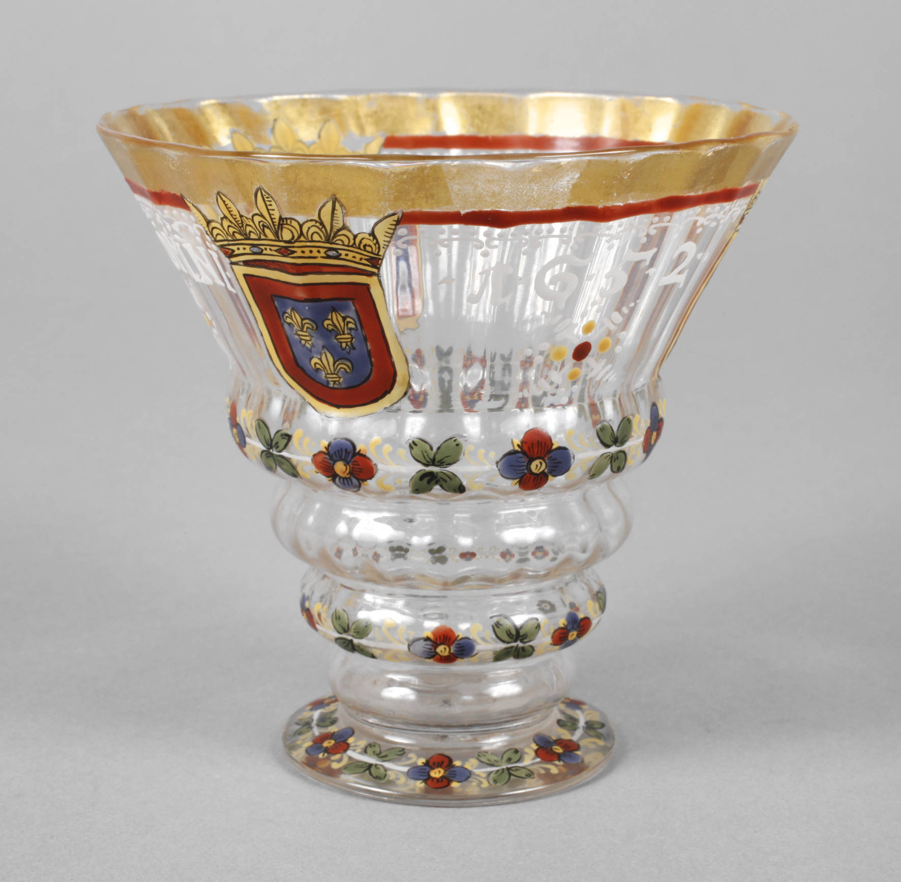 Feines Wappenglas Frankreich