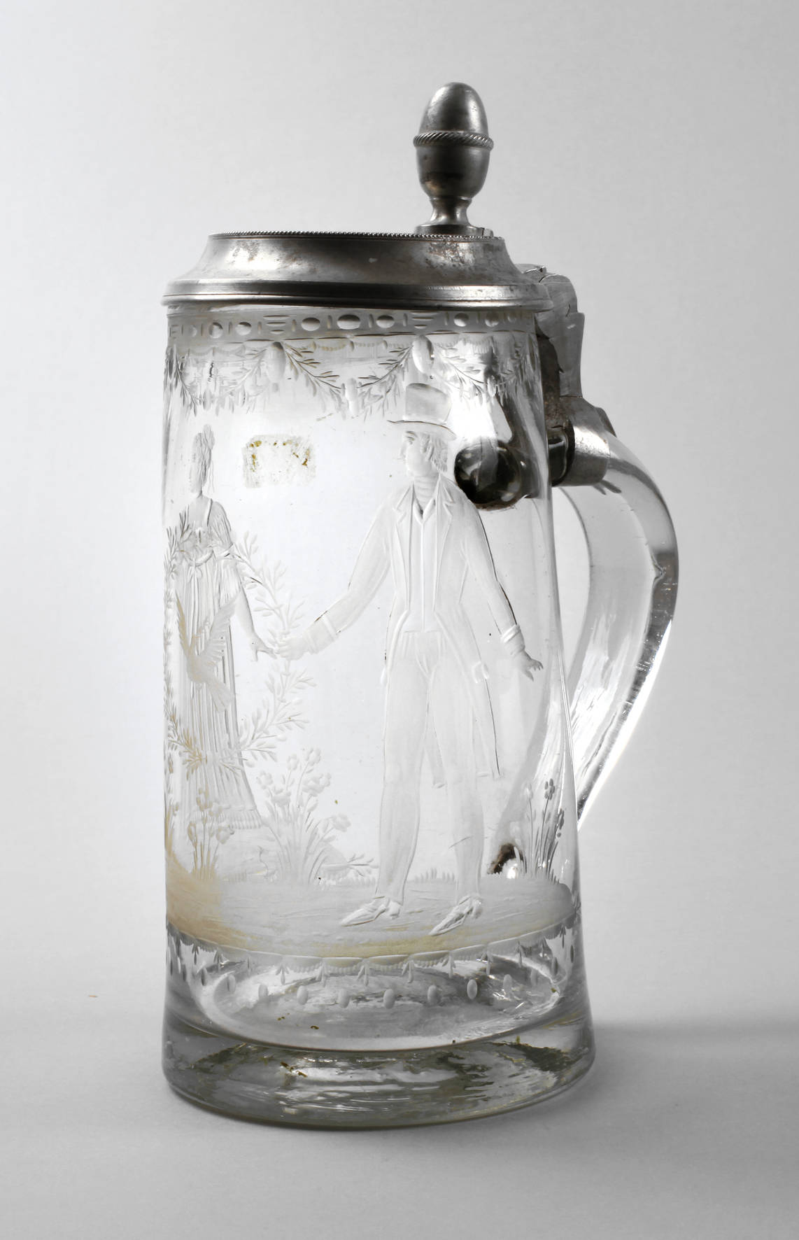 Großer Biedermeierhumpen