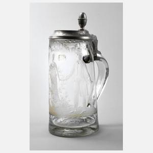 Großer Biedermeierhumpen