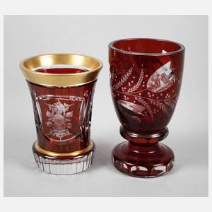 Zwei Becher Rotbeize