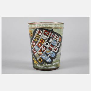 Lobmeyr Wien großes Wappenglas