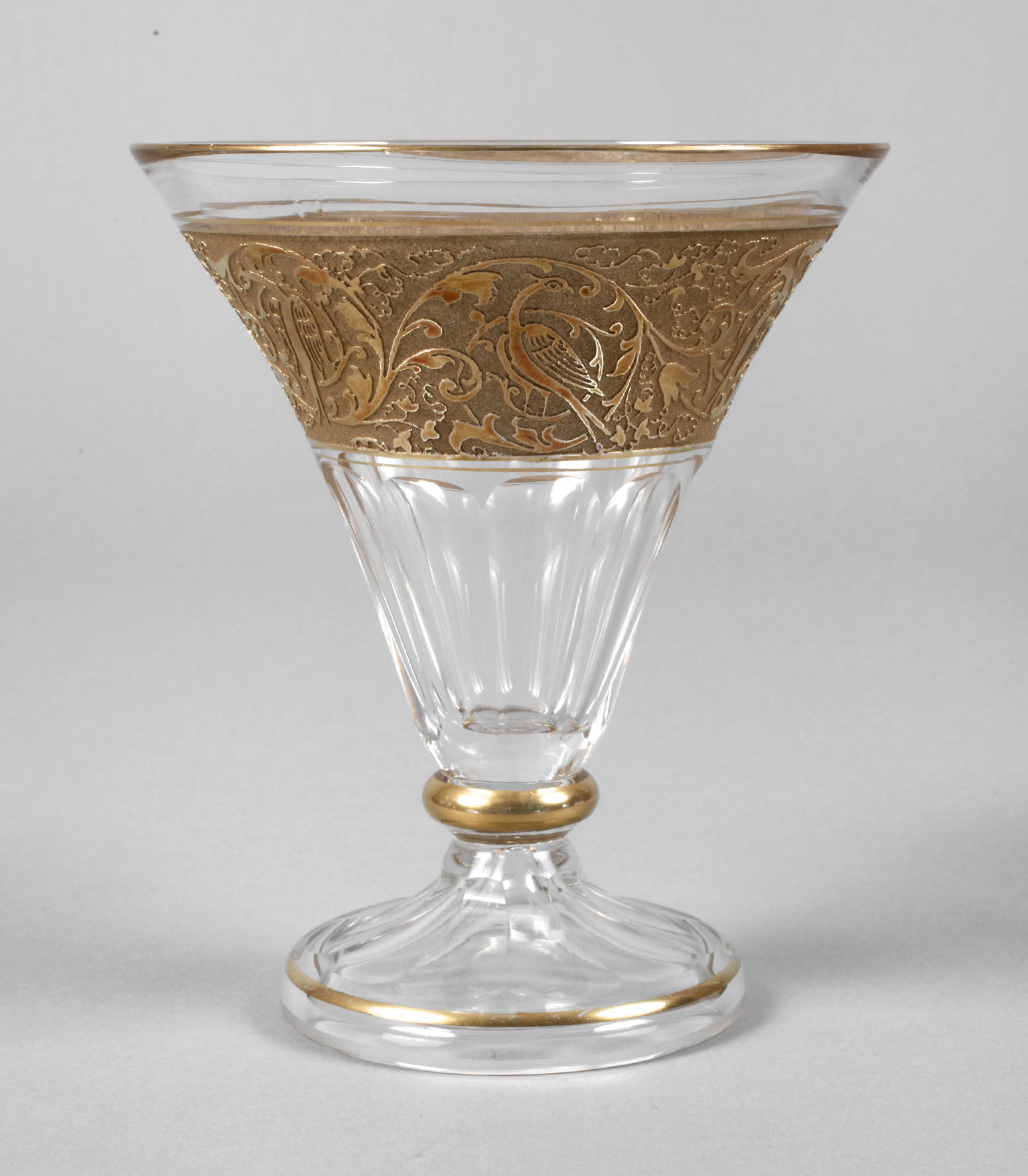 Haida Fußschale mit Ätzbordüre