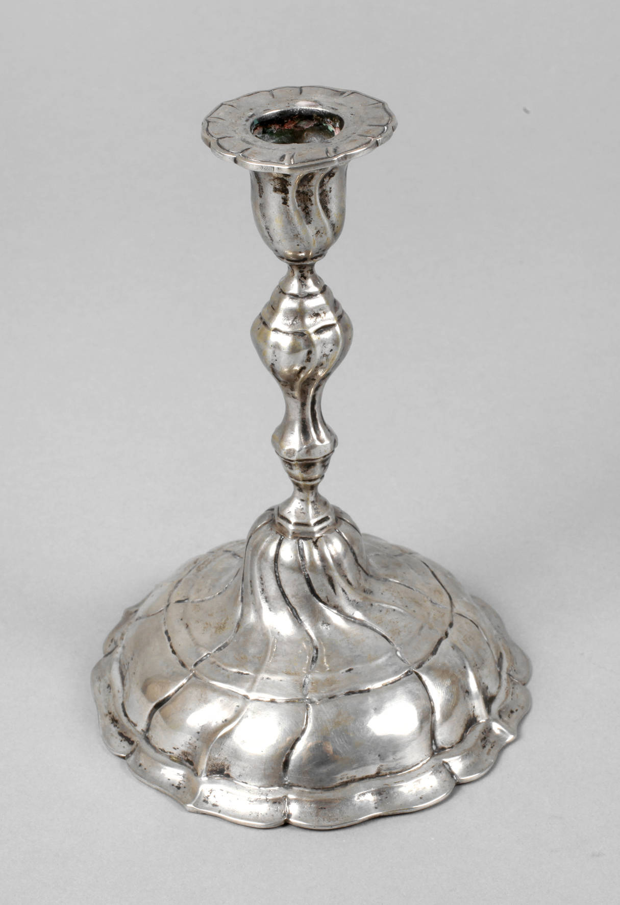 Barocker Silberleuchter